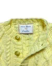 Image 3 of Handmade Yellow Cable Knit Bodysuit