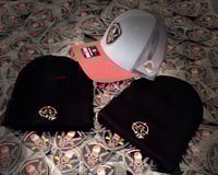Image 4 of RBG 19' Black Stitched SnapBack Hats