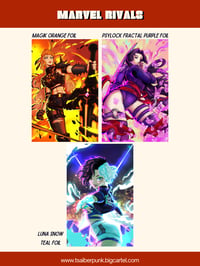 Marvel Rivals Foil Prints 11x17 and 4x6