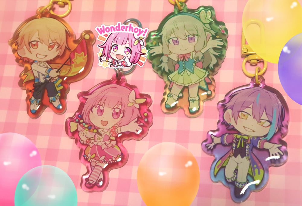 Image of Project Sekai Acrylic Charms by Robin (PRE-ORDER)