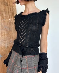 Image 1 of BLACK MOHAIR TOP