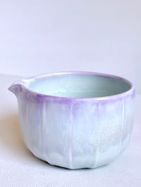 Image 3 of Fluted Porcelain Matcha Bowl - Gradient Lavender