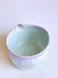 Image 4 of Fluted Porcelain Matcha Bowl - Gradient Lavender