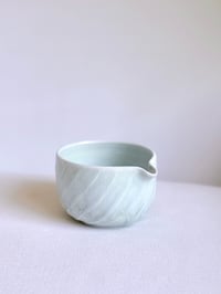 Image 1 of Cascading Fluted Porcelain Matcha Bowl 