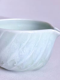 Image 3 of Cascading Fluted Porcelain Matcha Bowl 
