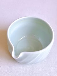 Image 4 of Cascading Fluted Porcelain Matcha Bowl 