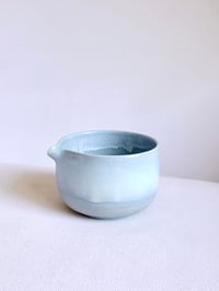 Image 2 of Powder Blue Porcelain Matcha Bowl 