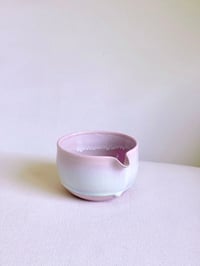 Image 1 of Cherry Blossom Matcha Bowl - Opalescent Drip, Small