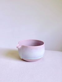 Image 2 of Cherry Blossom Matcha Bowl - Opalescent Drip, Small