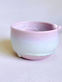 Image 5 of Cherry Blossom Matcha Bowl - Opalescent Drip, Small