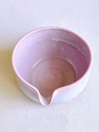 Image 3 of Cherry Blossom Matcha Bowl - Opalescent Drip, Small