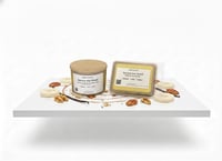 Image 1 of Banana Nut Bread Wickless Candle &amp; Wax Melt Bundle | Hand-Poured Soy Gift Set