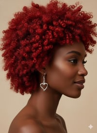 Image 2 of Sterling Silver Heart Drop Earrings – Stainless Steel Dangles, Romantic Gift