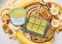 Image 3 of Banana Nut Bread Wickless Candle &amp; Wax Melt Bundle | Hand-Poured Soy Gift Set