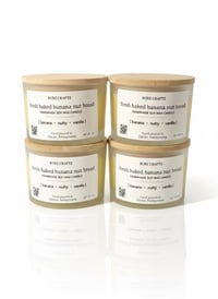 Image 1 of Banana Nut Bread Soy Candle – Handmade Dessert Scented Candle, 4oz