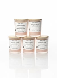 Image 1 of Bubz Craftz Pumpkin Spice | Hand-Poured Soy Wax Candle (6oz Frosted Jar)