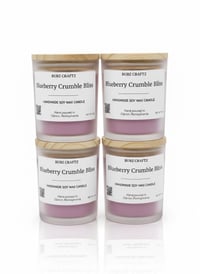 Image 1 of Blueberry Crumble Soy Candle | Hand-Poured, 6oz Frosted Jar