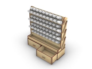 Image of Vallejo & Army Painter Paint Rack with Tray and Drawers
