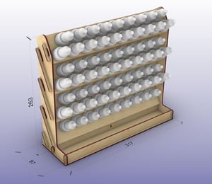 Image of Vallejo & Army Painter Paint Rack with Brushes Tray