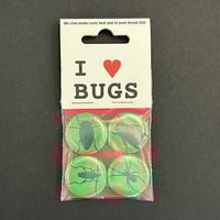 I Love Bugs - Badge Set