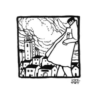 Hombre con gabán 30x30