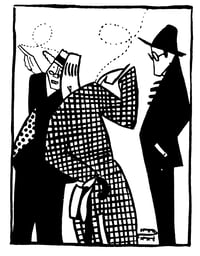 Tres caballeros 30x30