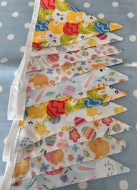 Image 2 of Easter Spring Fabric Bunting
