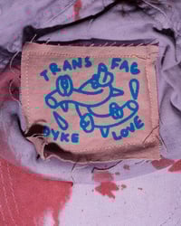 Image 2 of ૮ ˶ᵔ ᵕ ᵔ˶ ა"TRANS FAG DYKE LOVE" CAP૮ ˶ᵔ ᵕ ᵔ˶ ა