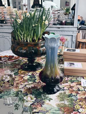 Vintage art nouveau Rörstrand Majolica vase