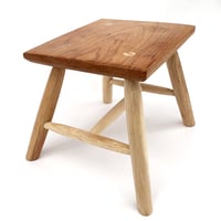 Image 1 of Chestnut and Oak Fireside stool