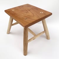 Image 3 of Chestnut and Oak Fireside stool