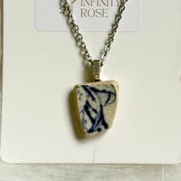 Image 2 of ‘Vintage Blue’ Sea Pottery Necklace