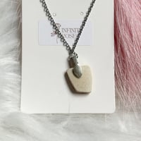 Image 3 of ‘Vintage Blue’ Sea Pottery Necklace