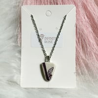 Image 1 of Rare Purple Sea Pottery Necklace