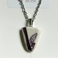 Image 2 of Rare Purple Sea Pottery Necklace