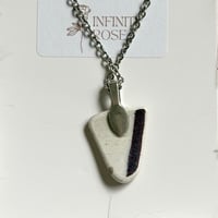 Image 3 of Rare Purple Sea Pottery Necklace