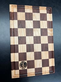 Image 4 of Handcrafted medium checkered board cutting board