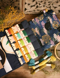 Image 1 of Pochette Broderie taille L CHINGU "BLACK CAT"