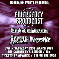 Emergency Broadcast / Mind Of Misfortune / Acorah / Living Spite @ The Camden Eye, London - 21/03/26
