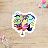 Image 1 of Peache Abstract Sticker