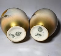 Image 9 of Royal Worcester Pair Small Bottle Vases