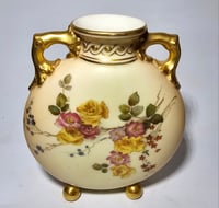 Image 5 of Royal Worcester Pair Moon Flasks