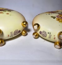 Image 16 of Royal Worcester Pair Moon Flasks
