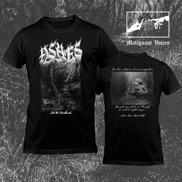 Image of ASHES - Into the Woodlands T-SHIRT. PRE-ORDER 27.02.2026