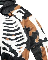 Image 11 of 1 of 1 Distressed Skeleton Core Ziphood (Size XL)
