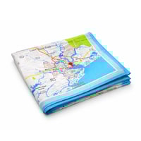 Image 2 of Original Charleo® Silk Map Scarf
