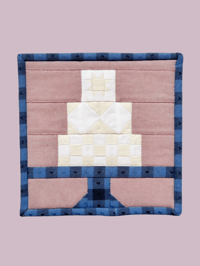 Image 1 of Wedding Cake Pot Holder / Mauve