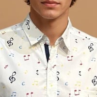 Image 2 of camisa corta música colores fondo blanco