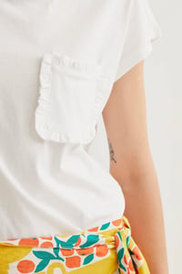 Image 5 of CAMISETA BÁSICA 100% ALGODÓN BLANCO