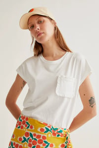 Image 3 of CAMISETA BÁSICA 100% ALGODÓN BLANCO